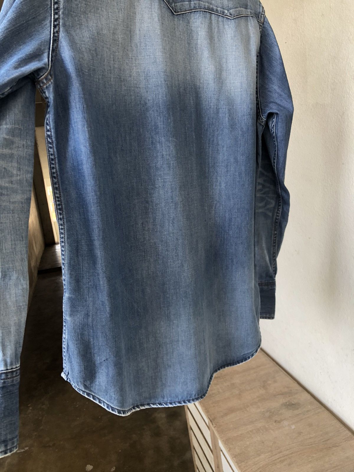Vintage Nice🔥Vintage Wrangler Distressed Cowboy Style Western Shirt Size US L / EU 52-54 / 3 - 14 Thumbnail