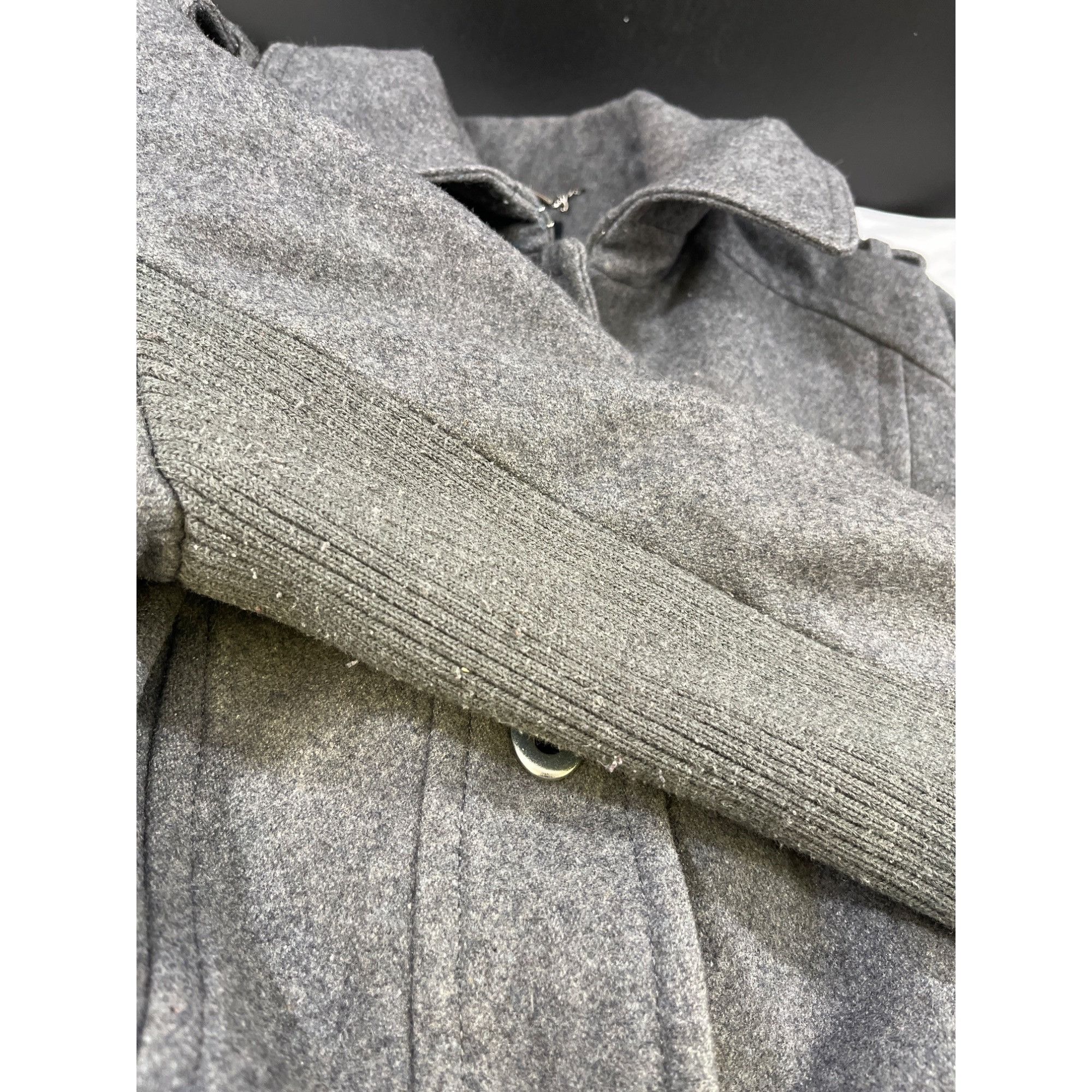 Express Express Women's Grey Long Trench Coat Size S SKU 5772 Size S / US 4 / IT 40 - 8 Thumbnail