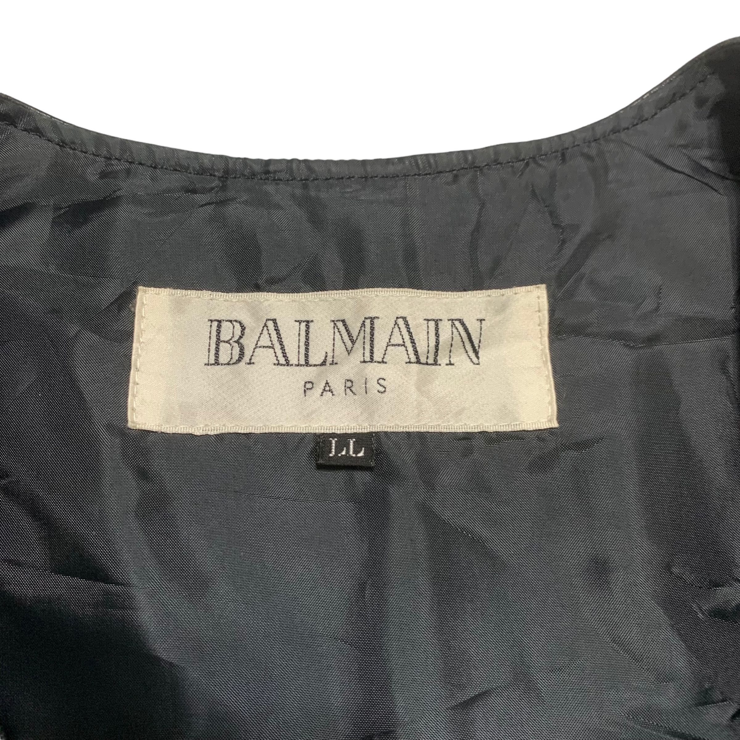 Balmain Balmain Paris Leather Vest Size US M / EU 48-50 / 2 - 5 Thumbnail