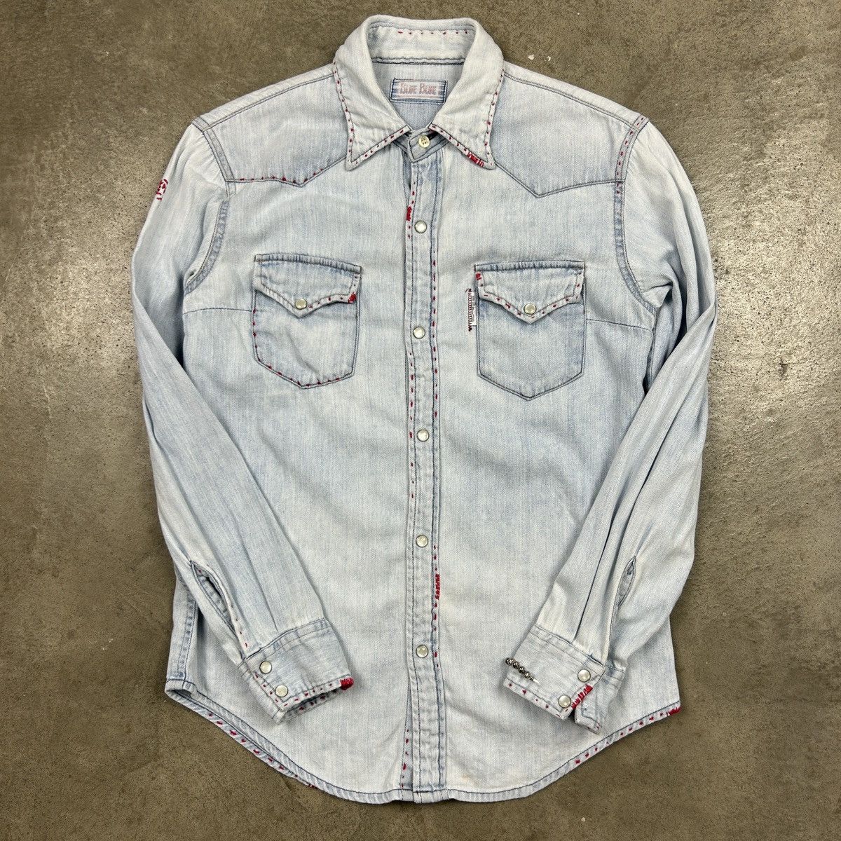 Blue Blue Japan Blue Blue Western Shirt Customised Size US XS / EU 42 / 0 - 11 Thumbnail