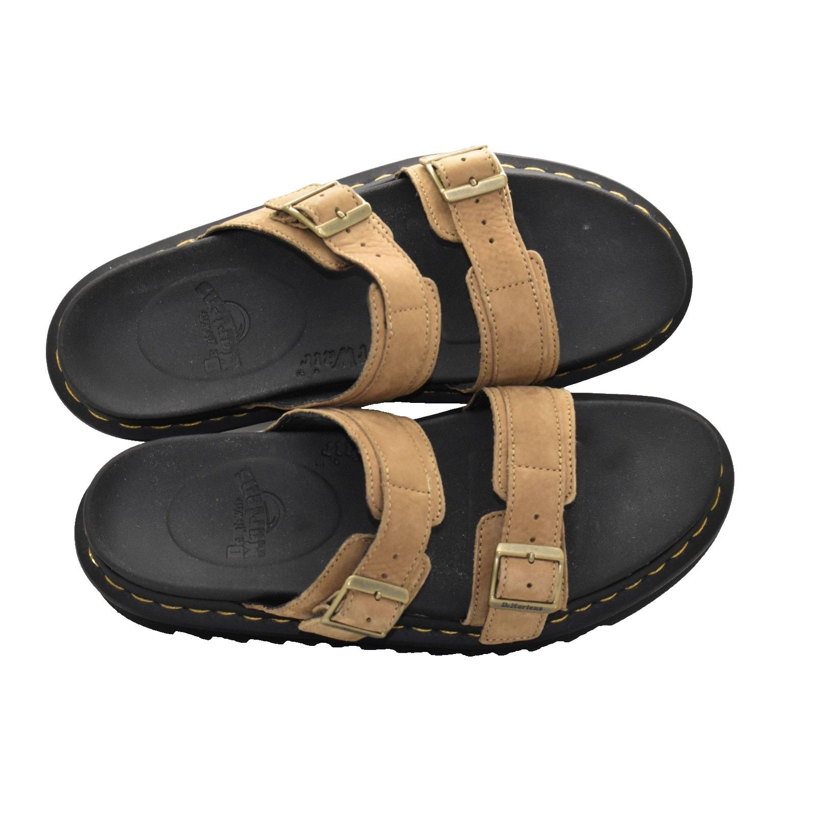 Dr. Martens DR MARTENS Myles Tan Nubuck Buckle Strap Sandals US 9 EU 42 Size US 9 / EU 42 - 3 Thumbnail