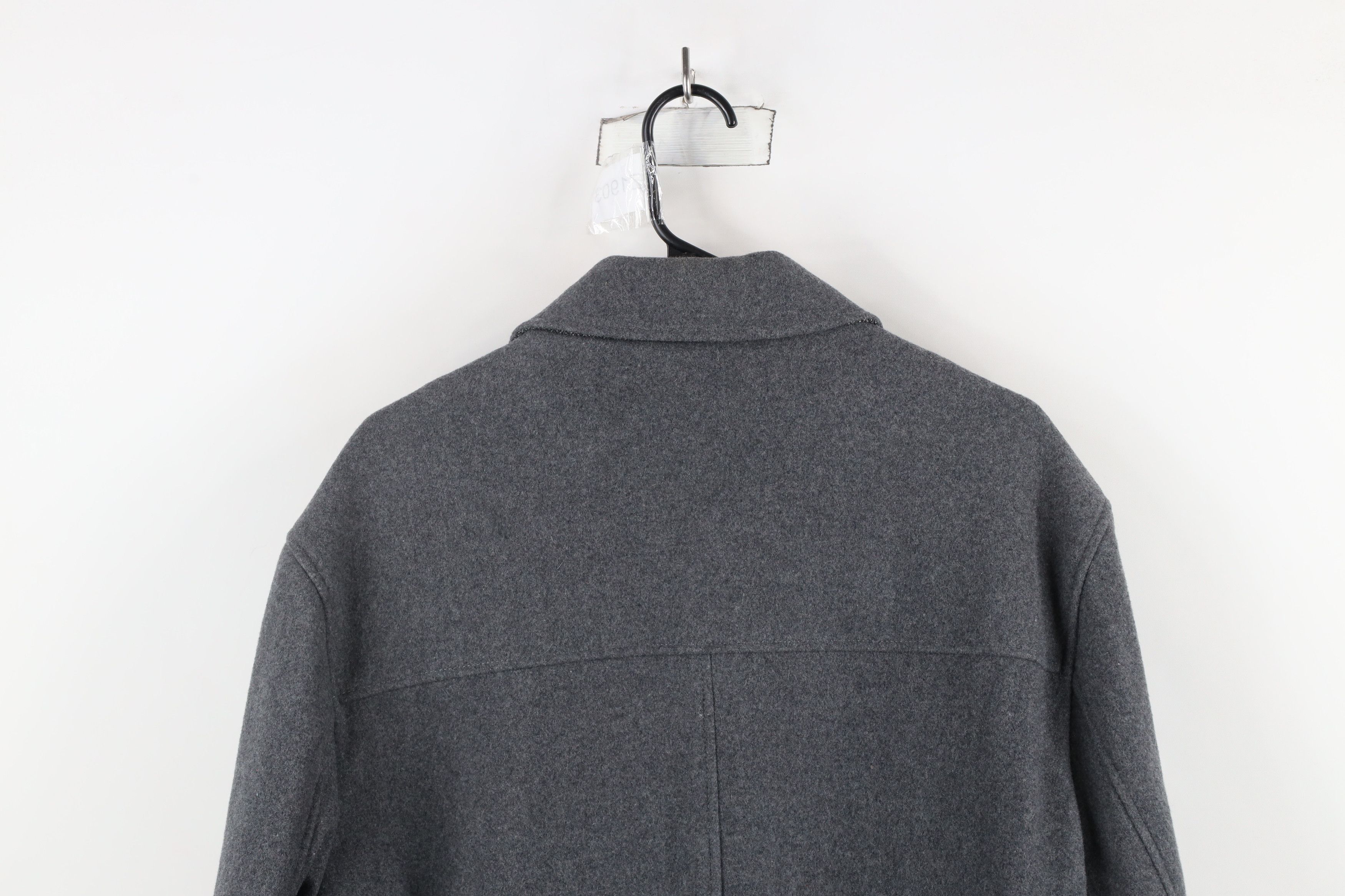 Lands' End × Vintage Lands End Full Length Collared Overcoat Jacket Heather Gray Size US L / EU 52-54 / 3 - 12 Thumbnail
