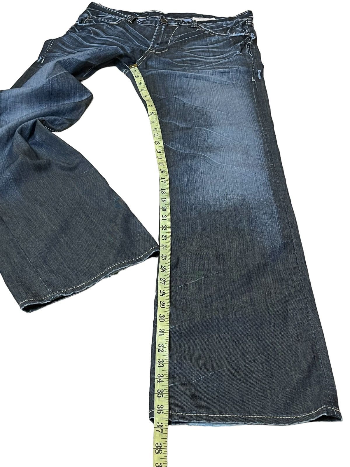 Japanese Brand SICK🔥MONARCHY BOOTSTRAP/FLARE LEG JEANS Size US 36 / EU 52 - 20 Thumbnail