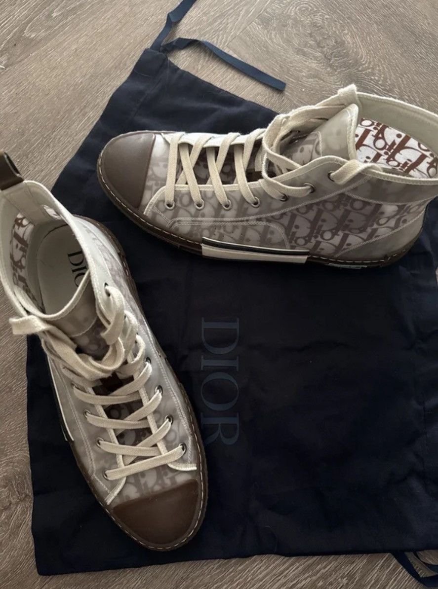 Christian Dior Monsieur Dior B23 Oblique Brown High Top – EU 43.5 - Great Condition Size US 10 / EU 43 - 7 Thumbnail
