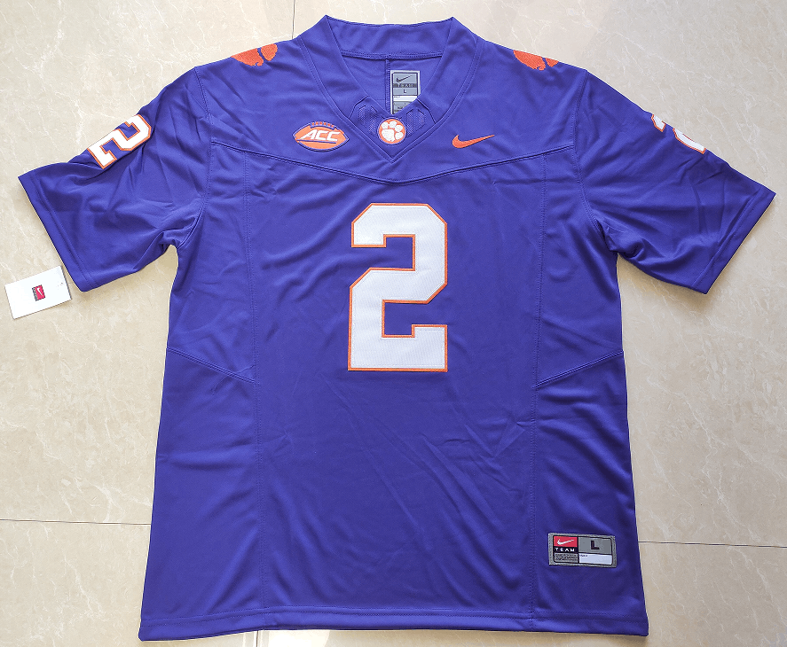 Other Men's Clemson Tigers #2 Cade Klubnik Jerseys Purple 2025 Size US S / EU 44-46 / 1 - 2 Thumbnail