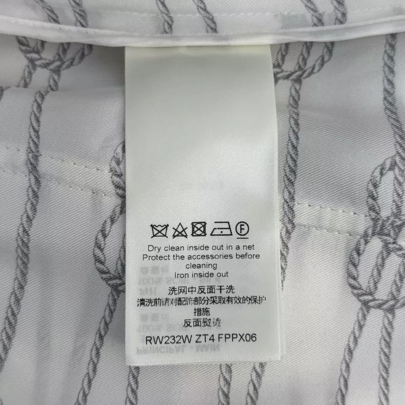 Louis Vuitton Louis Vuitton White Nautical Series Mulberry Silk Pants 250 Size US 36 / EU 52 - 6 Thumbnail