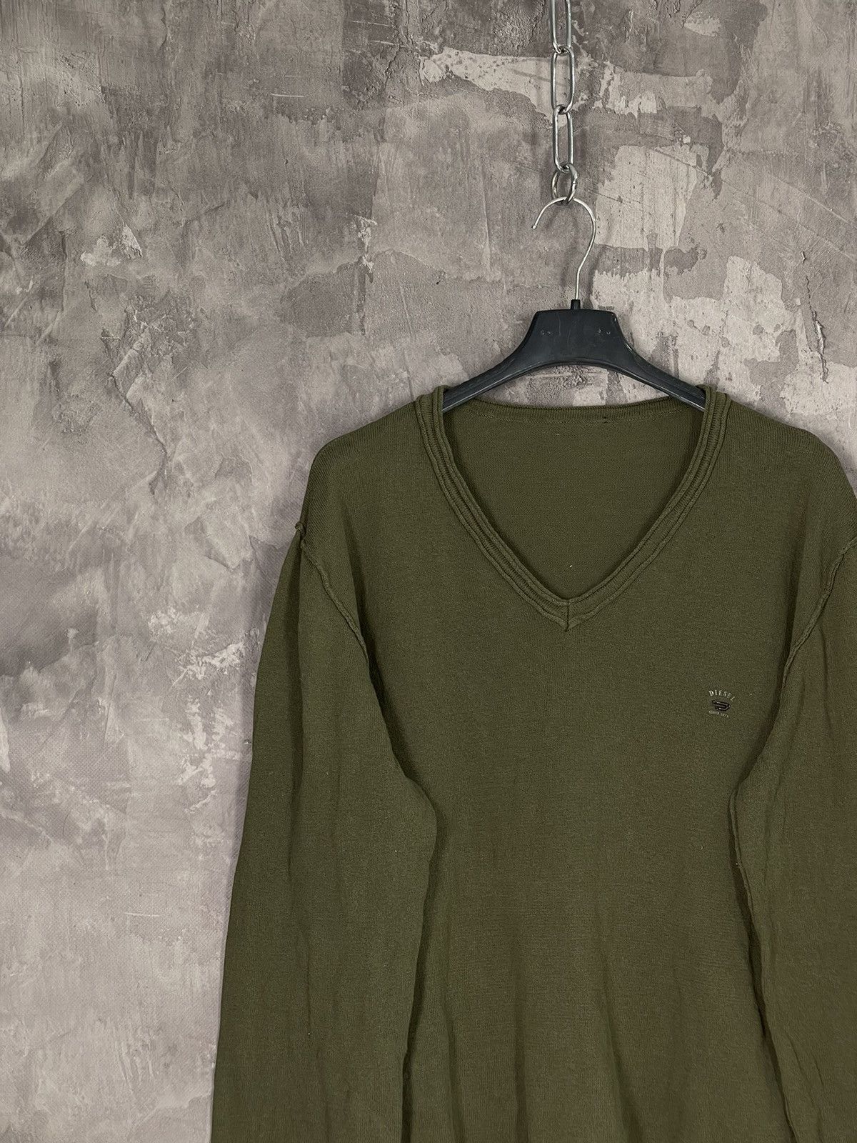 Diesel × Japanese Brand Diesel Vintage Archival Japanese Style Army Reverse Sweater Size L / US 10 / IT 46 - 3 Thumbnail