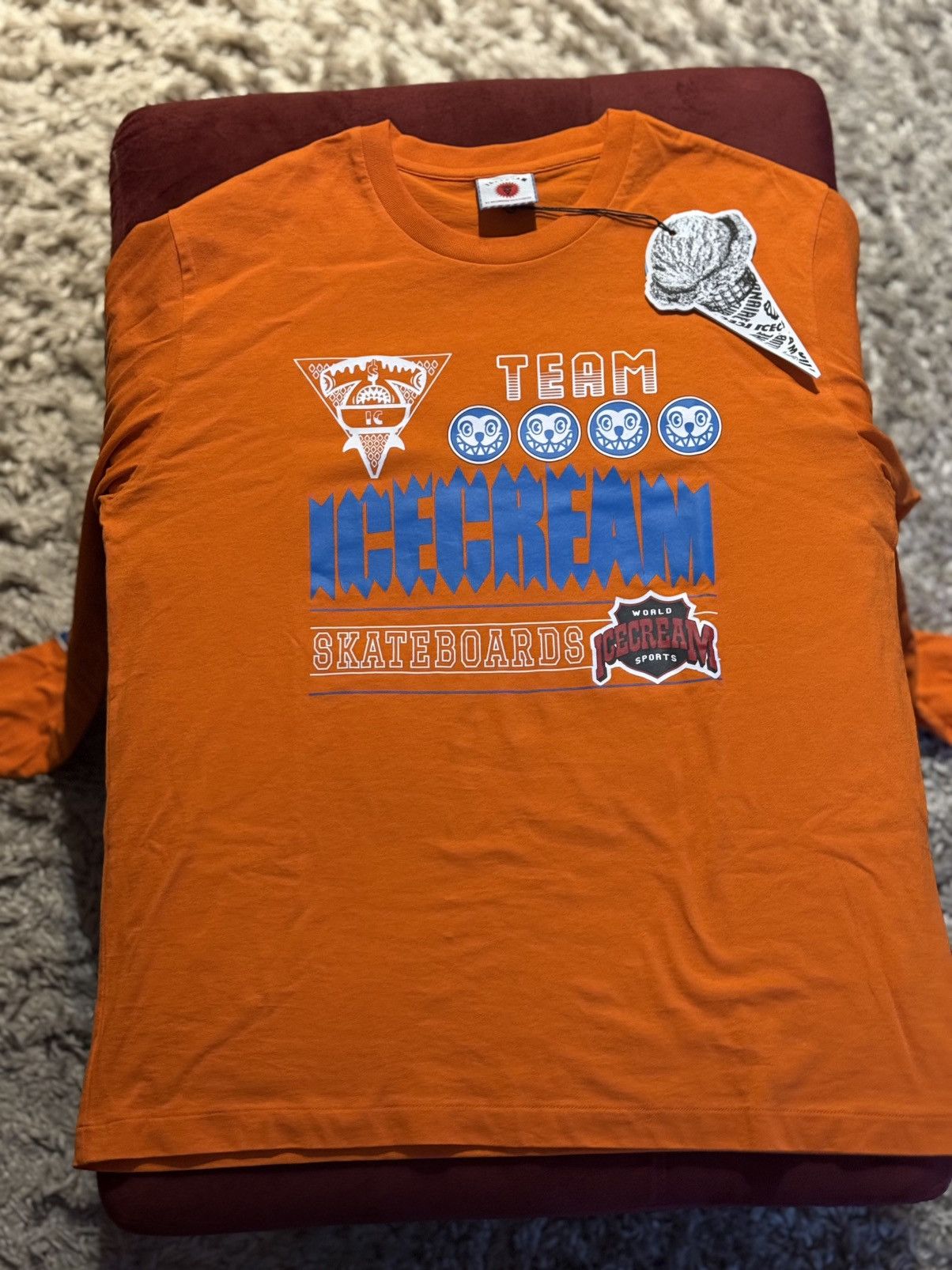 Icecream TEAM Ice Cream Long Sleeve T-Shirt Size US XL / EU 56 / 4 - 2 Thumbnail