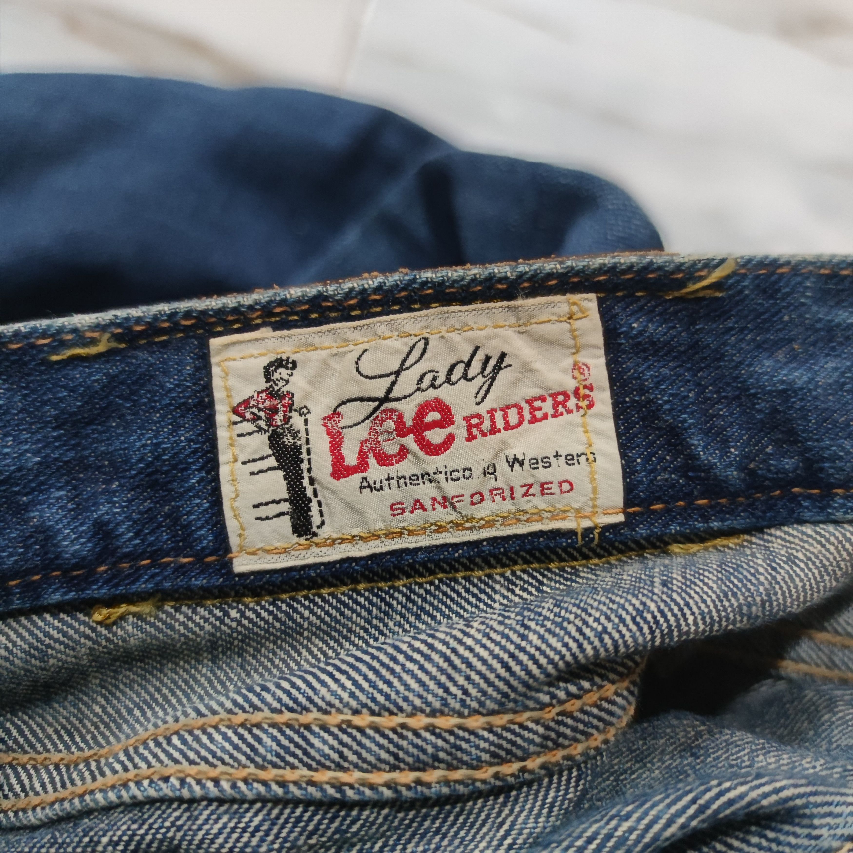 Lee × Vintage VINTAGE LADY LEE RIDERS SELVEDGE JEAN MADE IN JAPAN Size 26" / US 2 / IT 38 - 3 Thumbnail