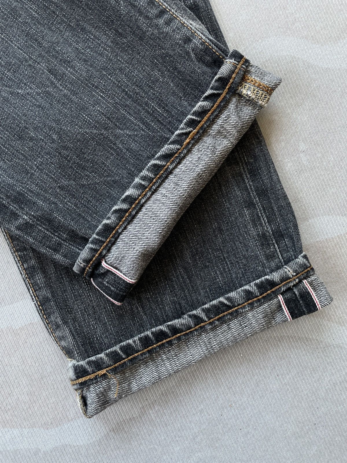 Edwin × Salvage × Vintage Edwin 505 Selvedge Jeans (P86) Size US 28 / EU 44 - 6 Thumbnail