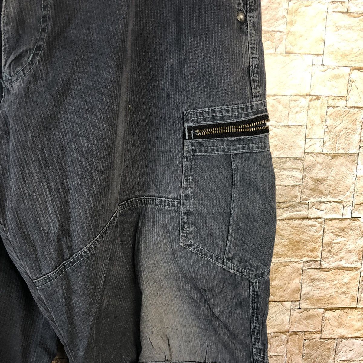 Japanese Brand Dogman Dark Blue Cargo Multipocket Pants #A1028 Size US 32 / EU 48 - 11 Thumbnail
