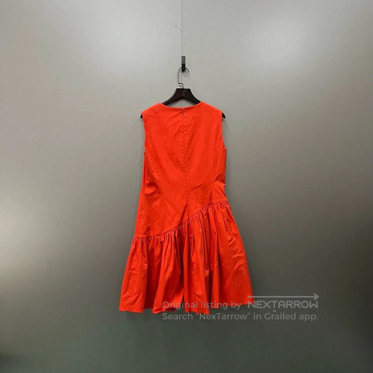 Dior orange irregular dress by Dior. Size US 40 / EU 56 - 2 Thumbnail