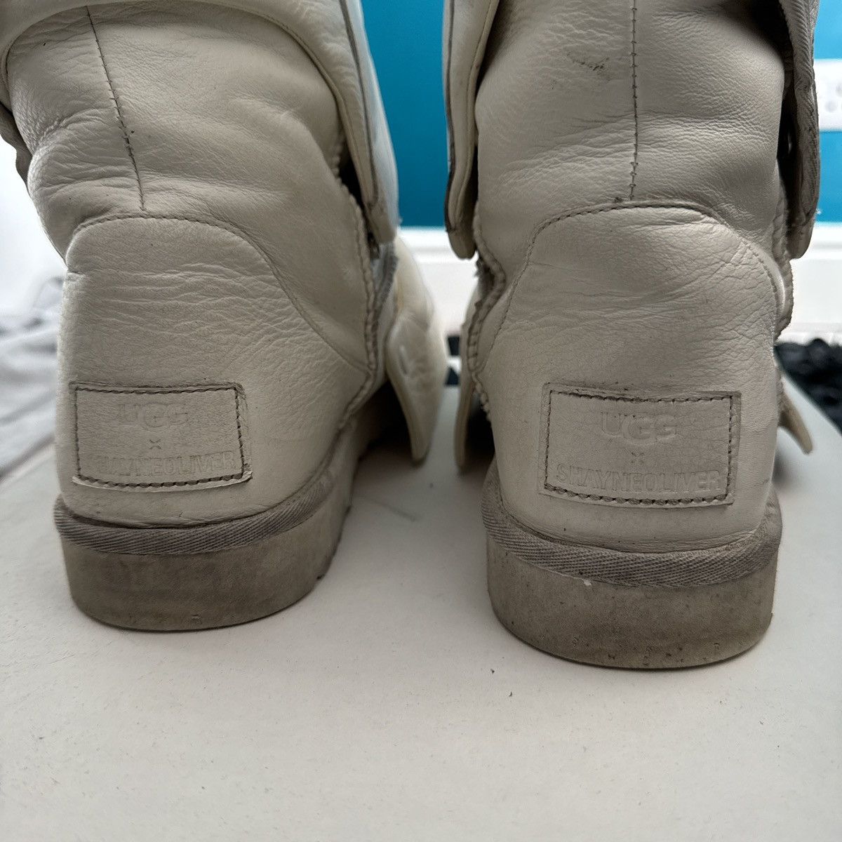 Hood By Air × Ugg Shayne Oliver x Ugg white armoured boots Size US 13 / EU 46 - 6 Thumbnail