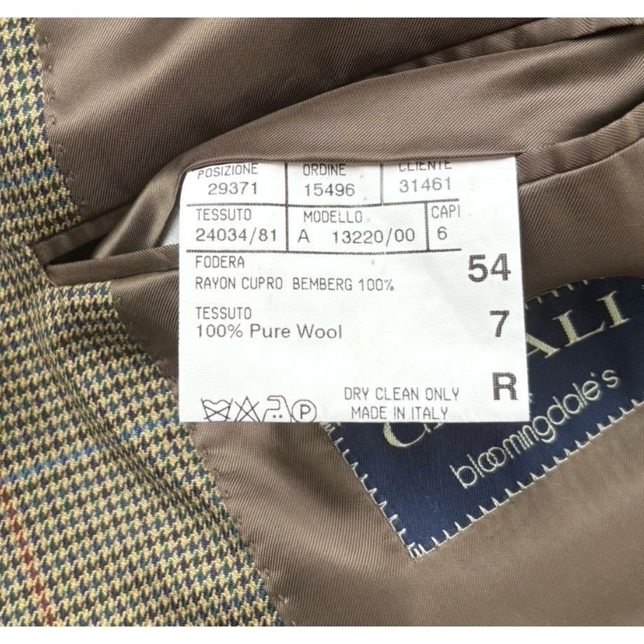 Canali Canali Men’s 100% Wool Blazer Jacket Brown • Italy • 44R (US Size 44R - 4 Thumbnail