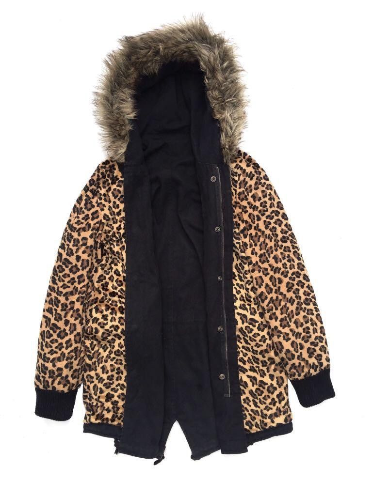 If Six Was Nine × Japanese Brand × Le Grande Bleu (L.G.B.) Attachment leopard Parka fur if was six nine lgb style Size US L / EU 52-54 / 3 - 5 Thumbnail