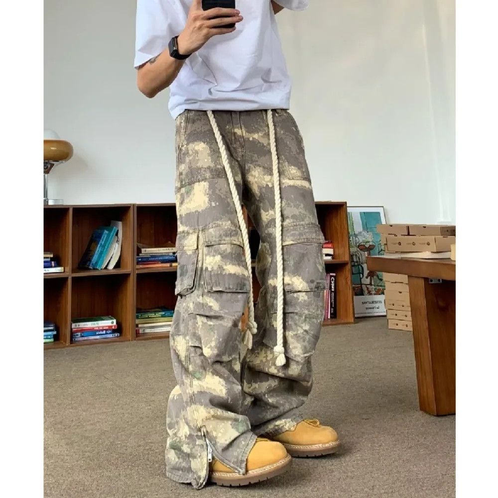 Japanese Brand × Jean fade baggy camo flared cargo pants Size US 32 / EU 48 - 4 Thumbnail