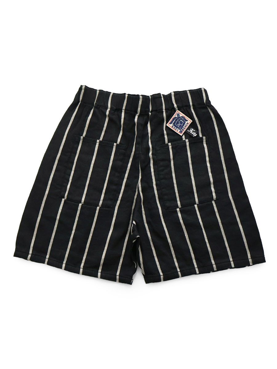 Kapital Kapital Linen Frieze Striped Easy Beach GO Shorts Size US 36 / EU 52 - 2 Thumbnail