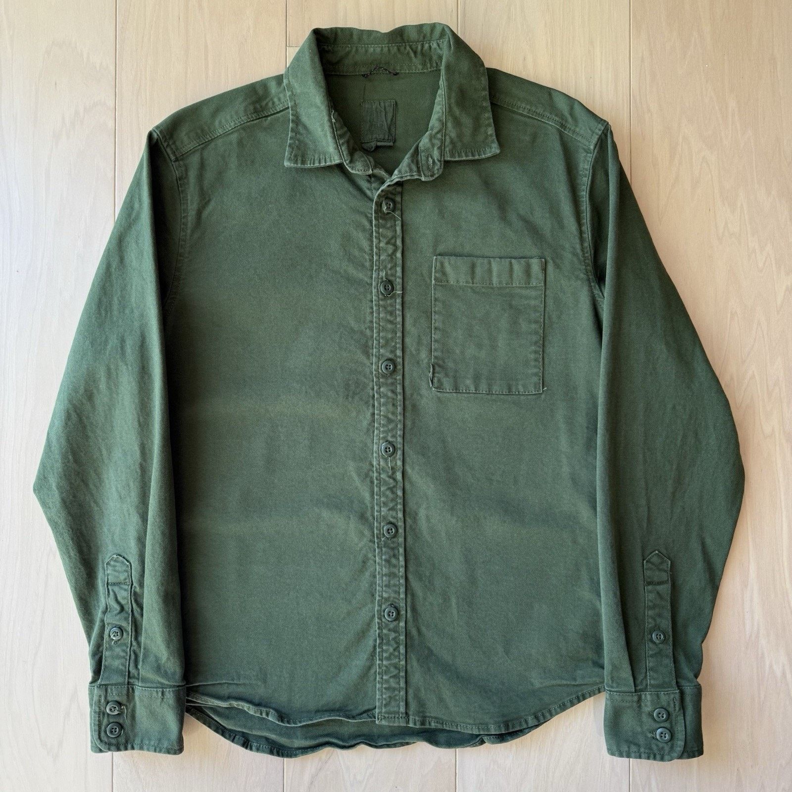 Topo Designs Topo Designs Shirt Medium Green Cotton Button Up Long Sleeve Size US M / EU 48-50 / 2 - 2 Thumbnail