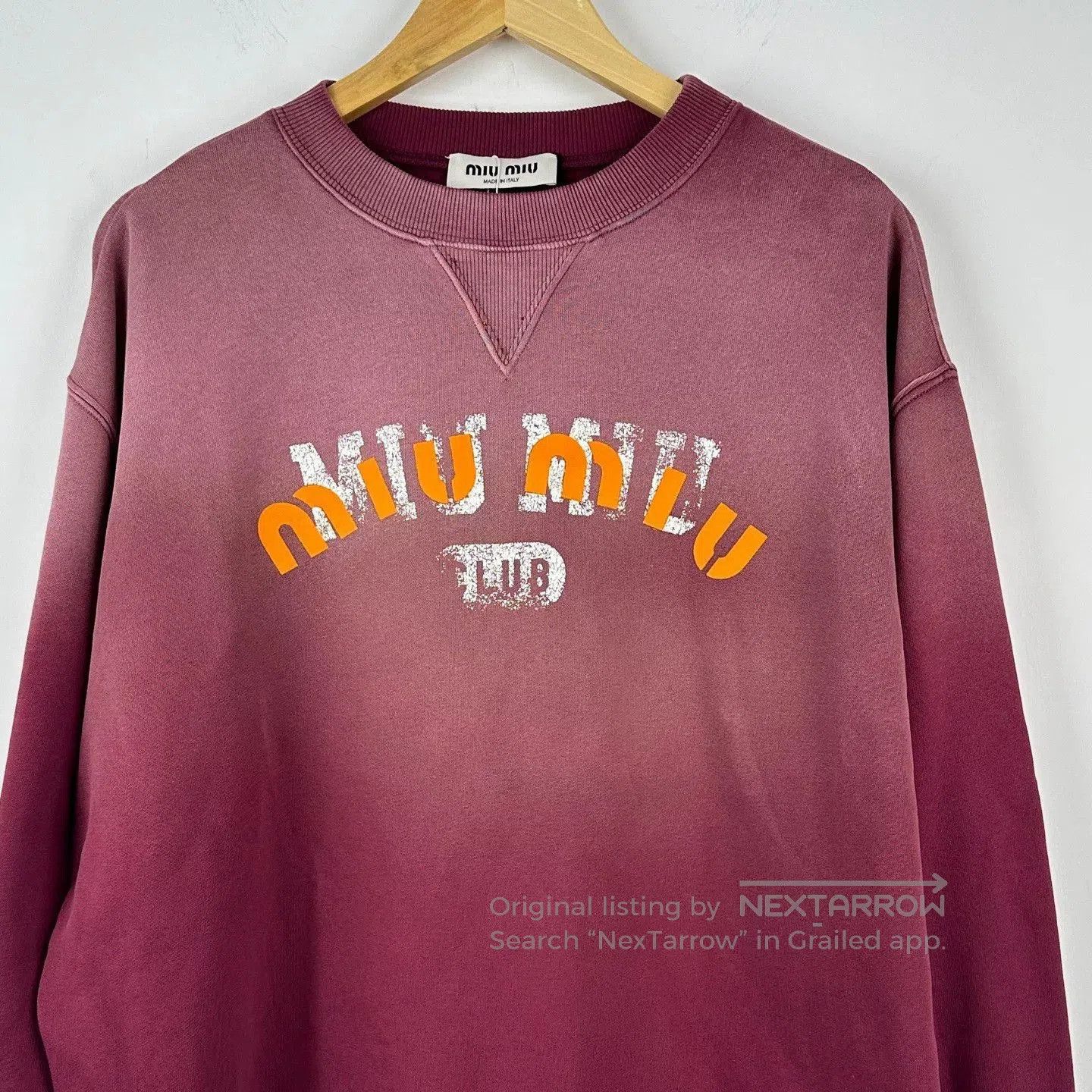 Miu Miu miu miu vintage wash red sweatshirt size S. Size US S / EU 44-46 / 1 - 4 Thumbnail