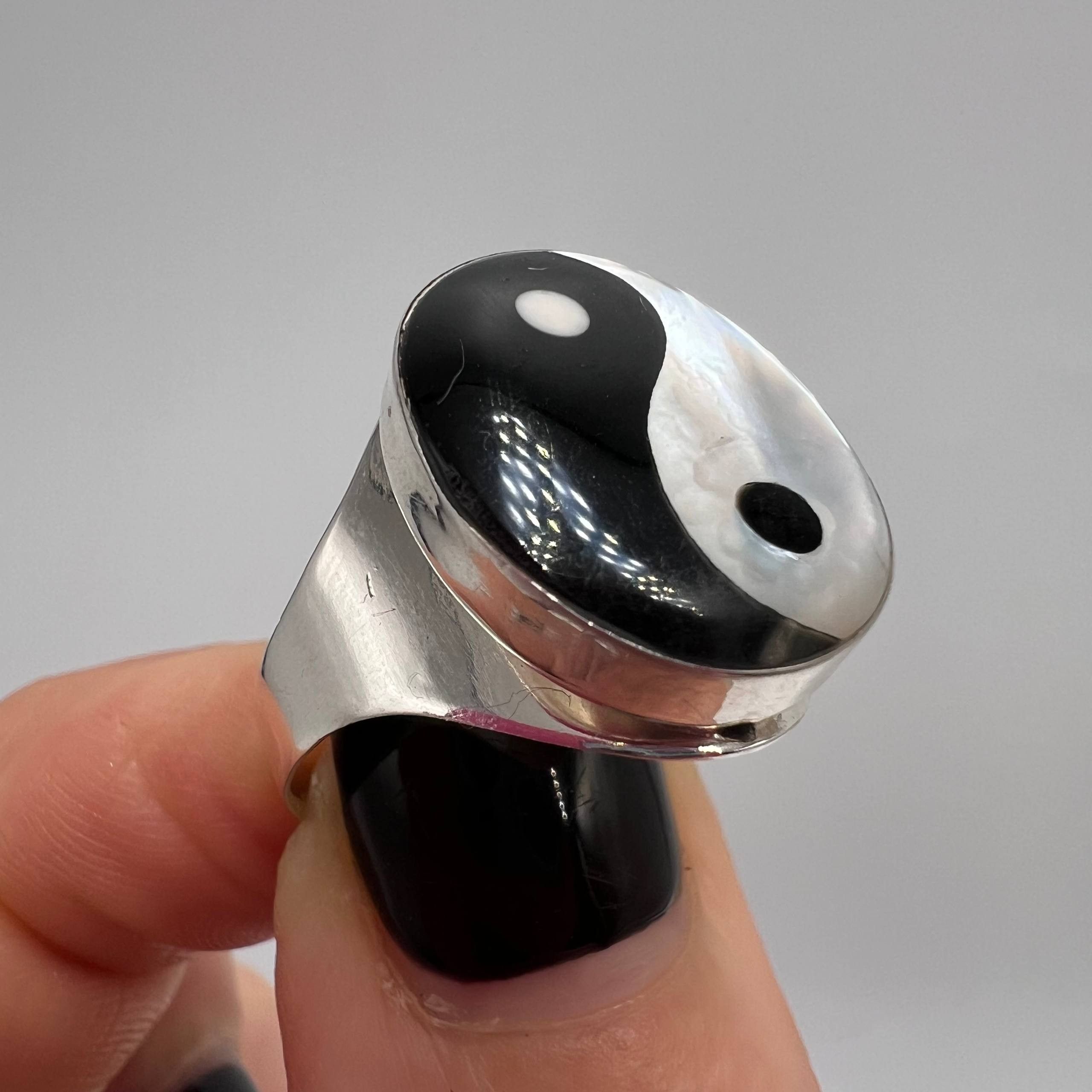 Sterling Silver Sterling Silver 925 Yin Yang Ring Size ONE SIZE - 2 Thumbnail