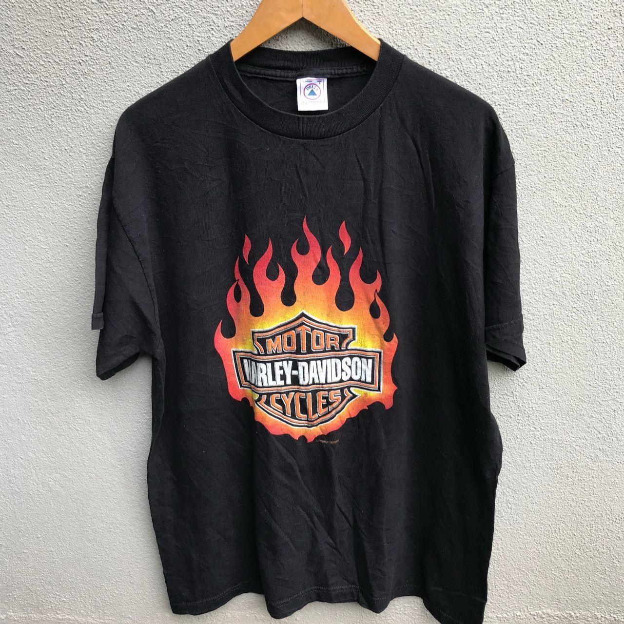 Harley Davidson × Vintage Vintage HARLEY DAVIDSON flame tee rare Size US L / EU 52-54 / 3 - 2 Thumbnail