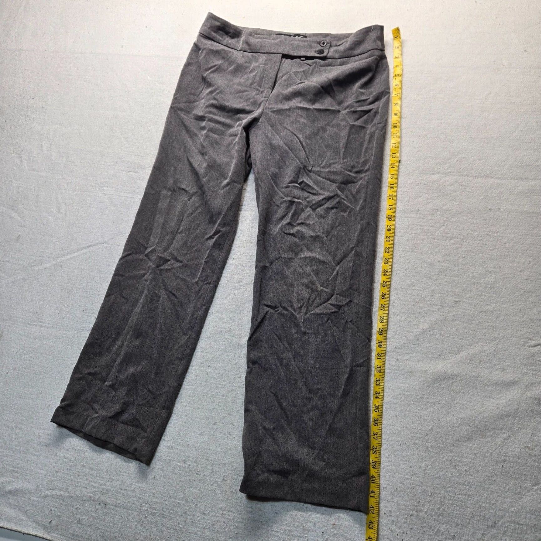 Gloria Vanderbilt Gloria Vanderbilt Women's Pants Gray 16 Ponte Straight-Leg Dress Pants Size 38" / US 16 / IT 52 - 7 Thumbnail
