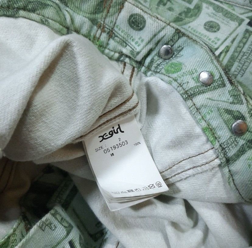Vintage × Xlarge X-girl x Yurino Wanna be rich denim jacket Size XXS / US 00 / IT 34 - 4 Thumbnail