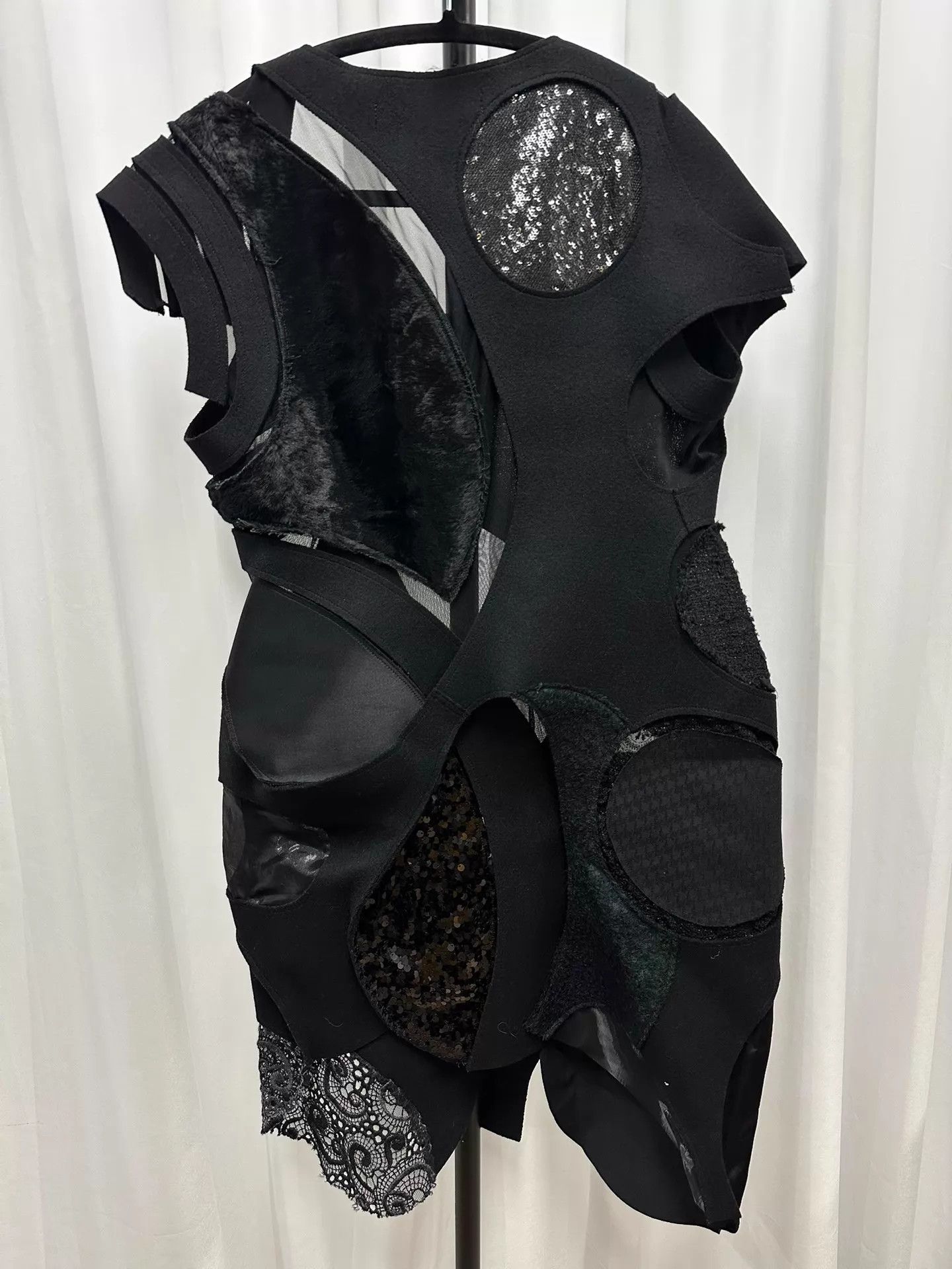 Junya Watanabe Junya Watanabe 14AW Deconstructed Panelled Black Dress Size S Size S / US 4 / IT 40 - 5 Thumbnail