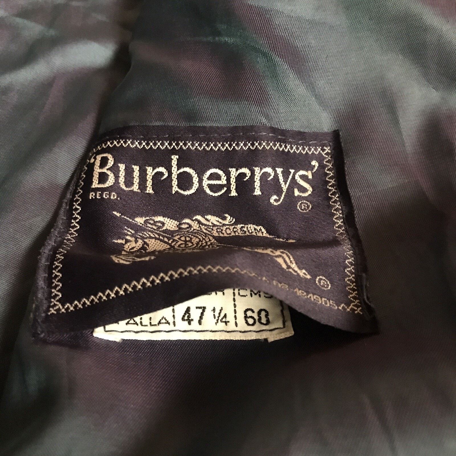 Burberry VINTAGE Burberry coat blazer wool cashmere men’s blue navy Size US L / EU 52-54 / 3 - 11 Thumbnail