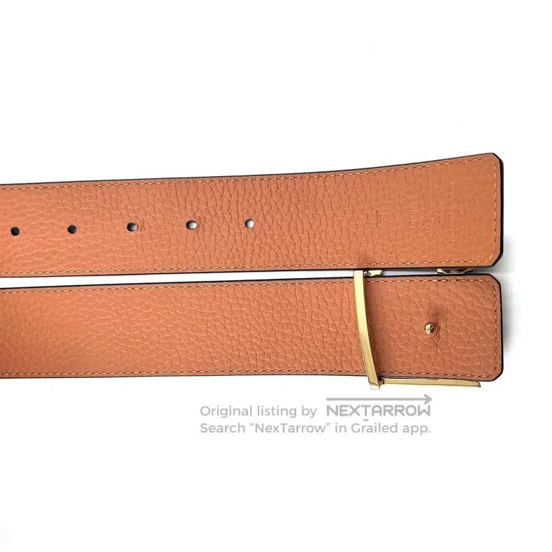 Louis Vuitton Louis Vuitton Black Brown Gold Buckle Belt Size ONE SIZE - 7 Thumbnail