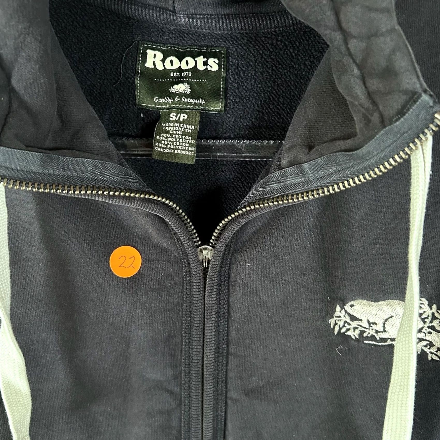 Roots Roots Shirt Mens S Canadian Heritage Navy Full Zip Hoodie Sweatshirt Size US S / EU 44-46 / 1 - 4 Thumbnail