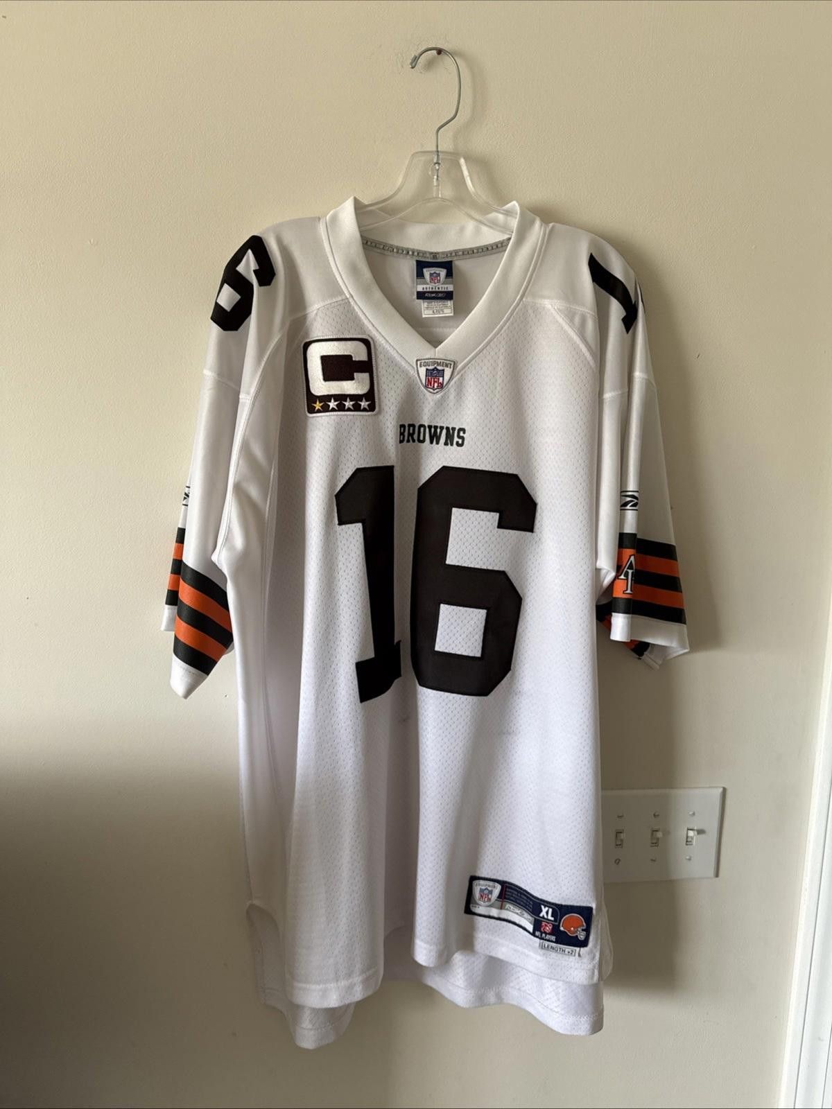 Reebok Men’s Reebok Cleveland Browns Josh Cribbs #16 Jersey Sz XL Size ONE SIZE - 1 Thumbnail