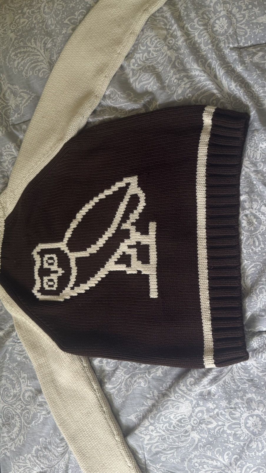 October's Very Own Merino Wool OVO knit cardigan LARGE Size US L / EU 52-54 / 3 - 2 Thumbnail