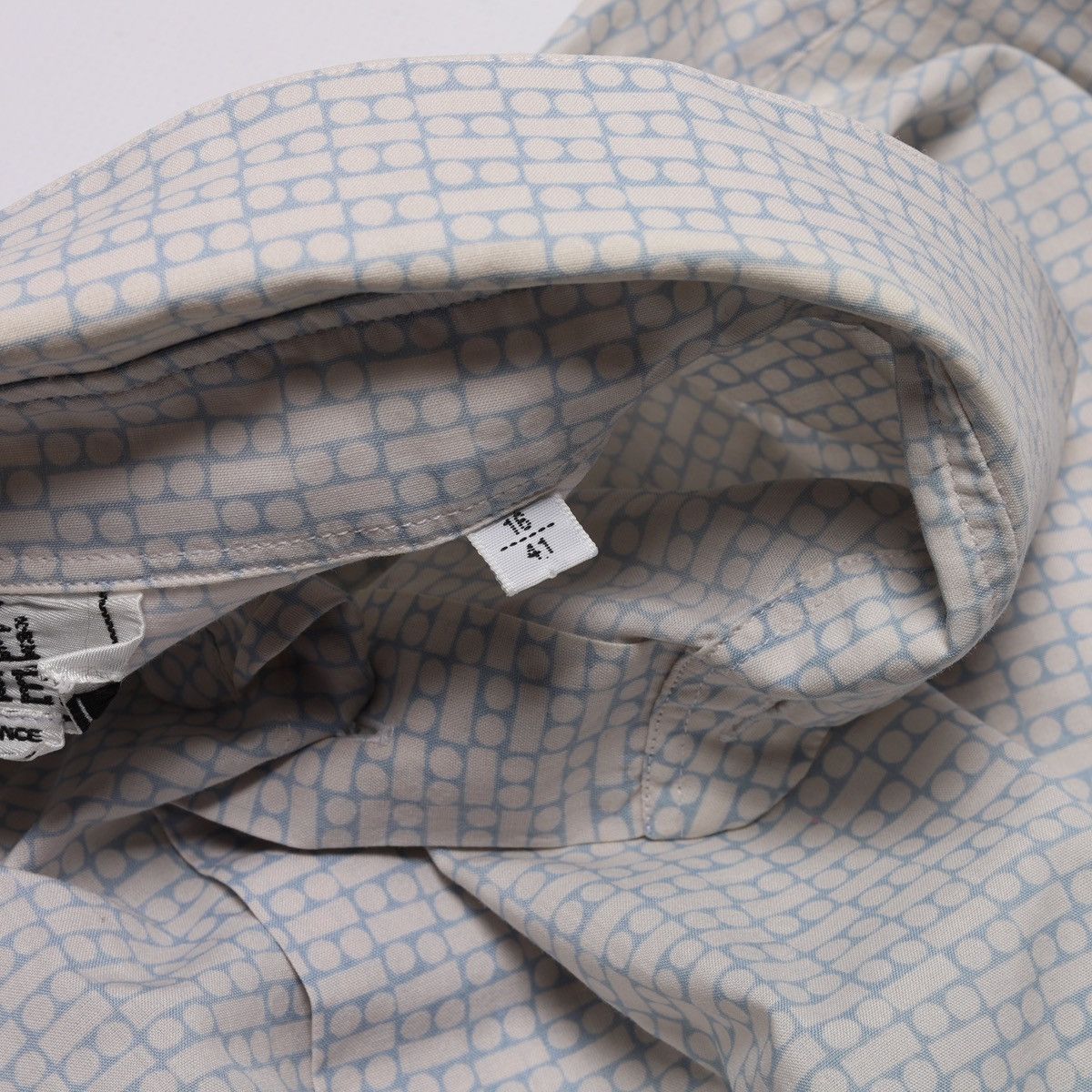 Hermes Hermes France Printed Cotton Shirt Short Sleeve White Size US M / EU 48-50 / 2 - 11 Thumbnail