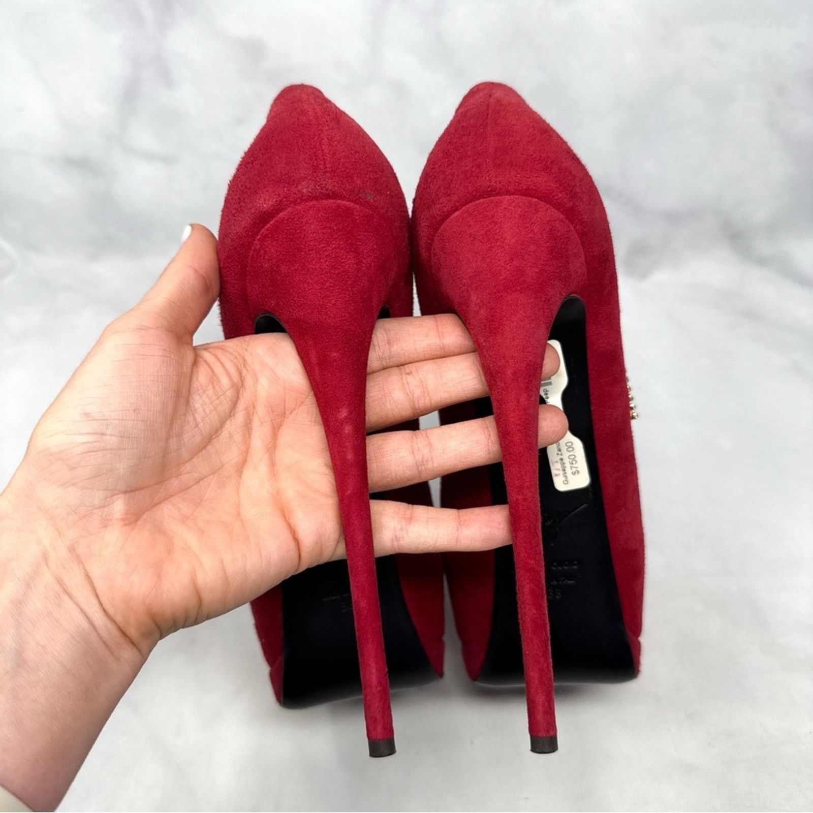 Giuseppe Zanotti Giuseppe Zanotti Rhinestone Lightning Bolt Platform Heels 38 Size US 8 / IT 38 - 8 Thumbnail