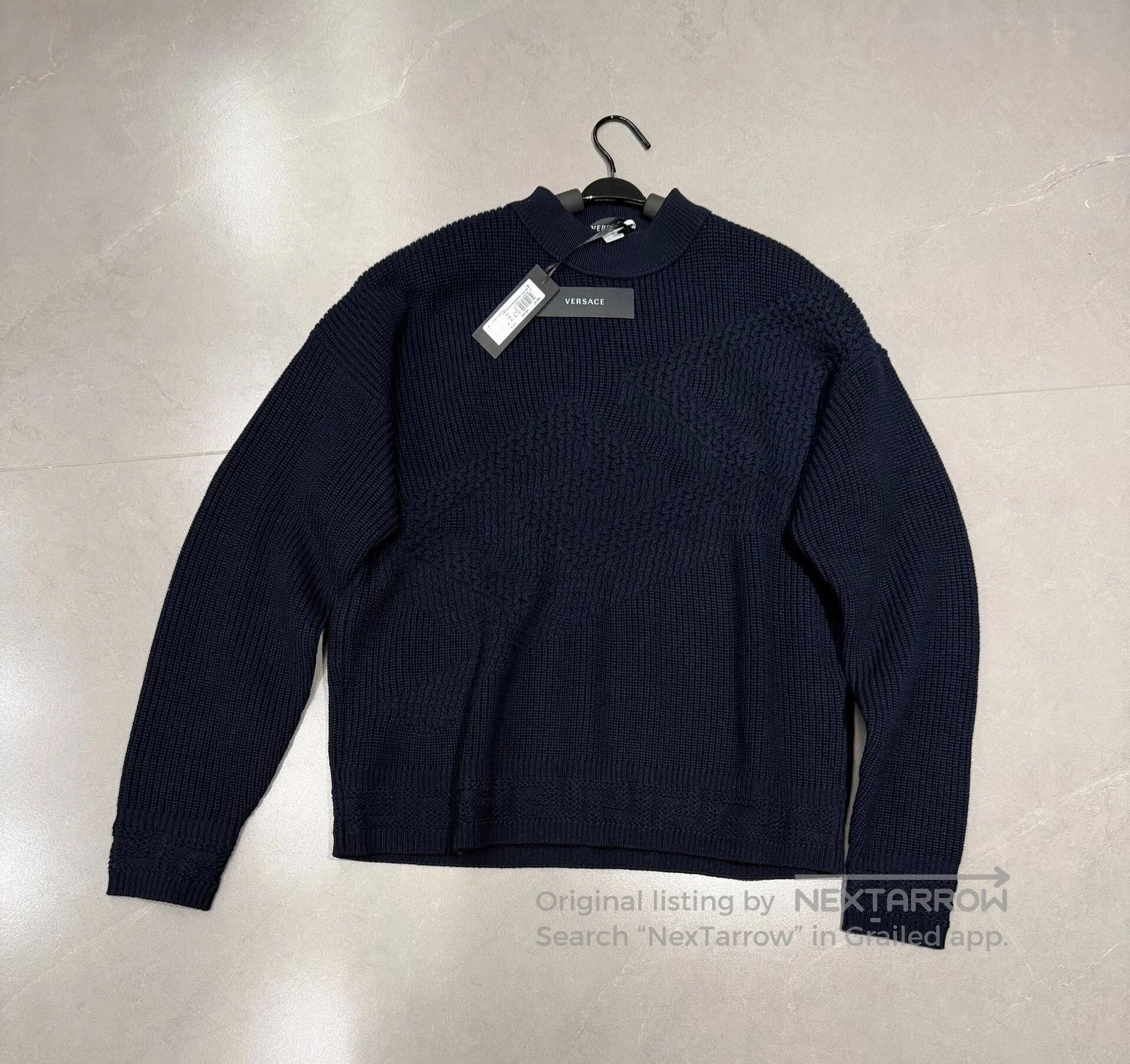 Versace Versace Pure Wool Men's Sweater. Size US M / EU 48-50 / 2 - 1 Thumbnail