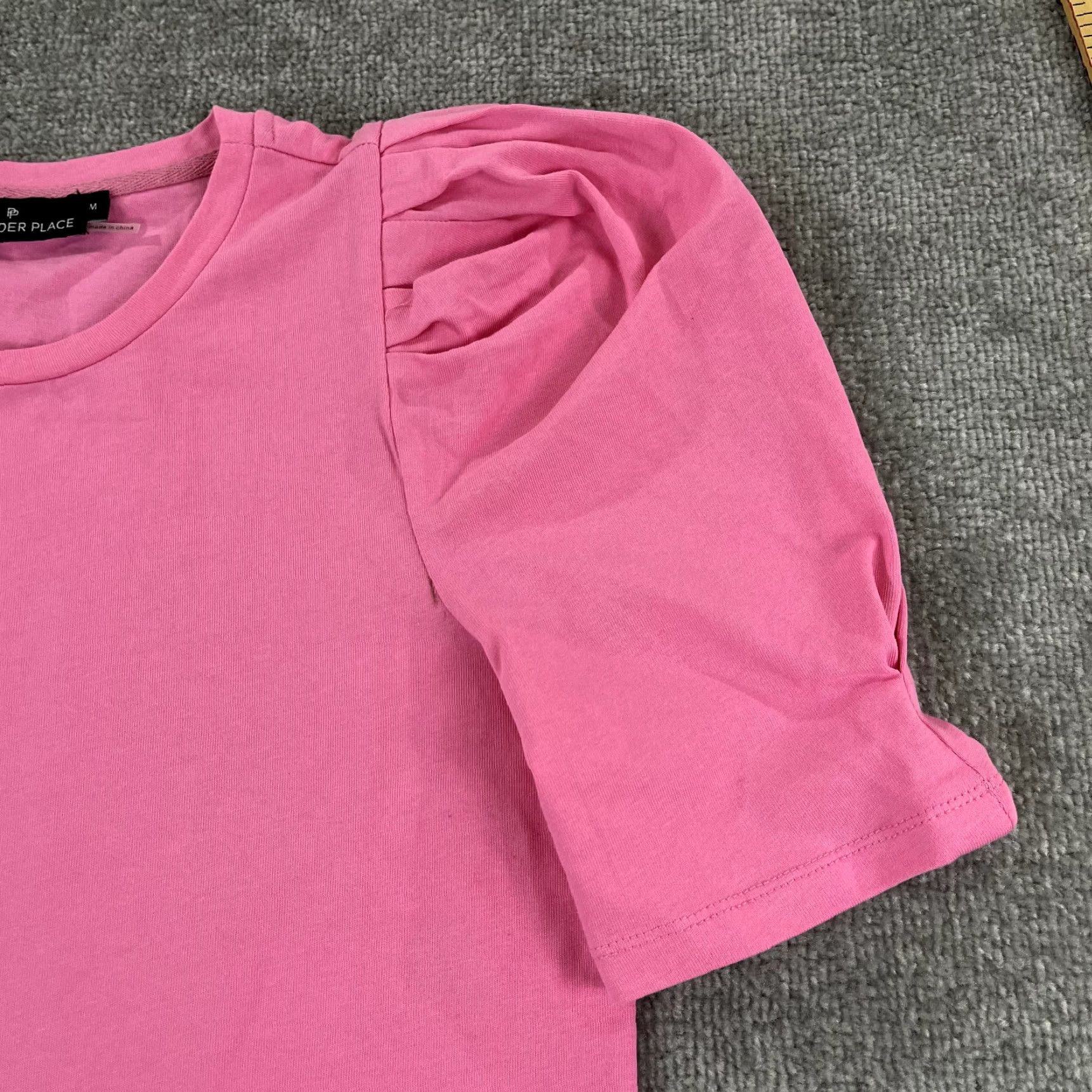Vintage TUCKERNUCK Stella Puff Shift Dress Womens Medium Bubblegum Pink Short Sleeve Casual Size M / US 6-8 / IT 42-44 - 5 Thumbnail