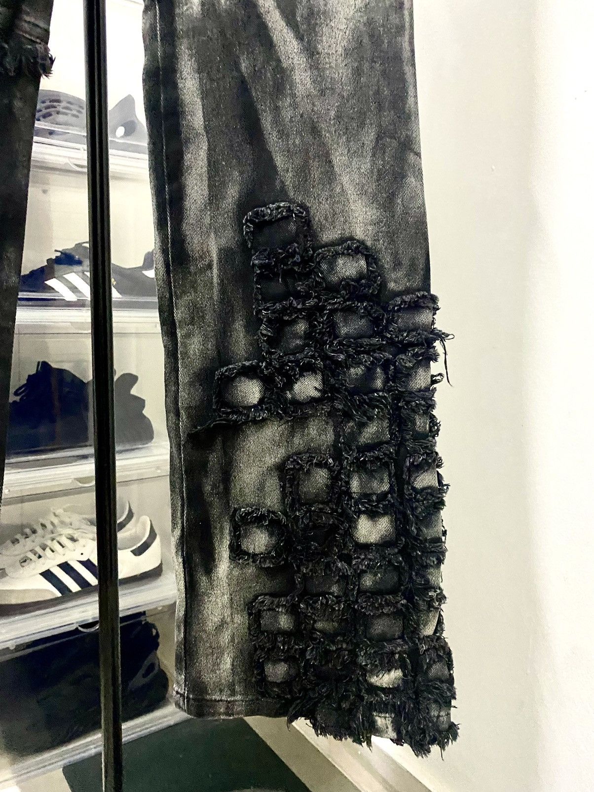 If Six Was Nine Distressed mudmax Rusty Smoke Stretchable Jeans Size US 30 / EU 46 - 5 Thumbnail