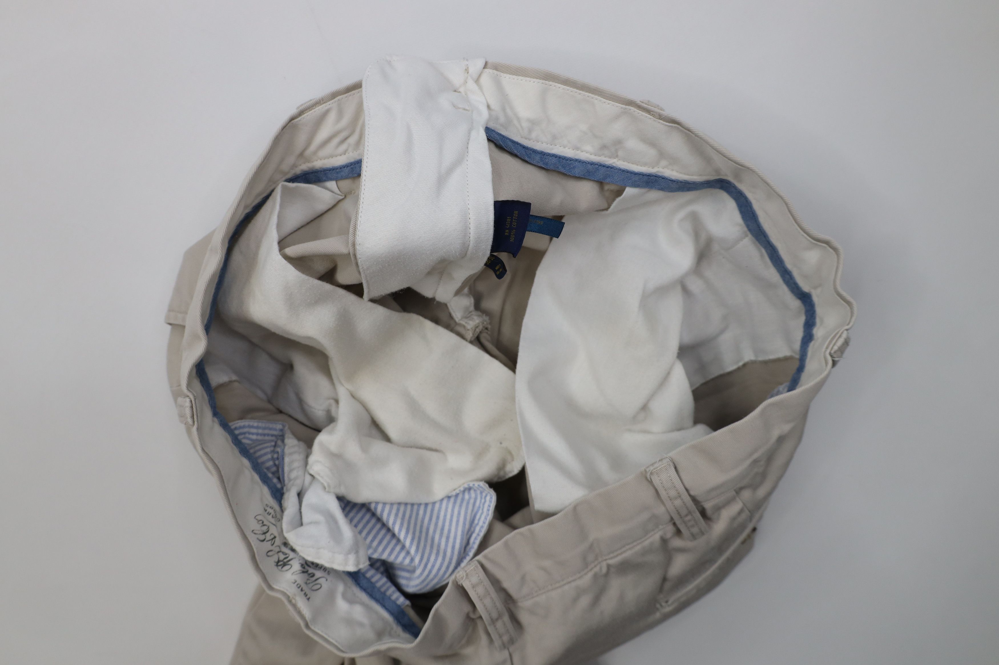 Polo Ralph Lauren Vintage Ralph Lauren Fit Wide Leg Chino Pants Beige Cotton Size US 38 / EU 54 - 10 Thumbnail
