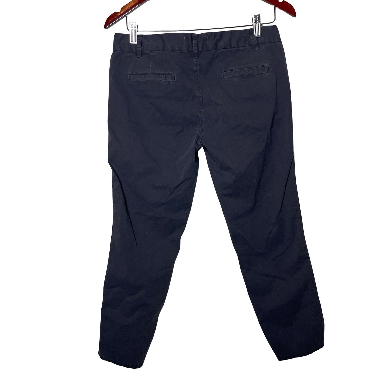 Nili Lotan Nili Lotan grey cropped pants with green side stripe sz 4 Size 27" / US 4 / IT 40 - 3 Thumbnail