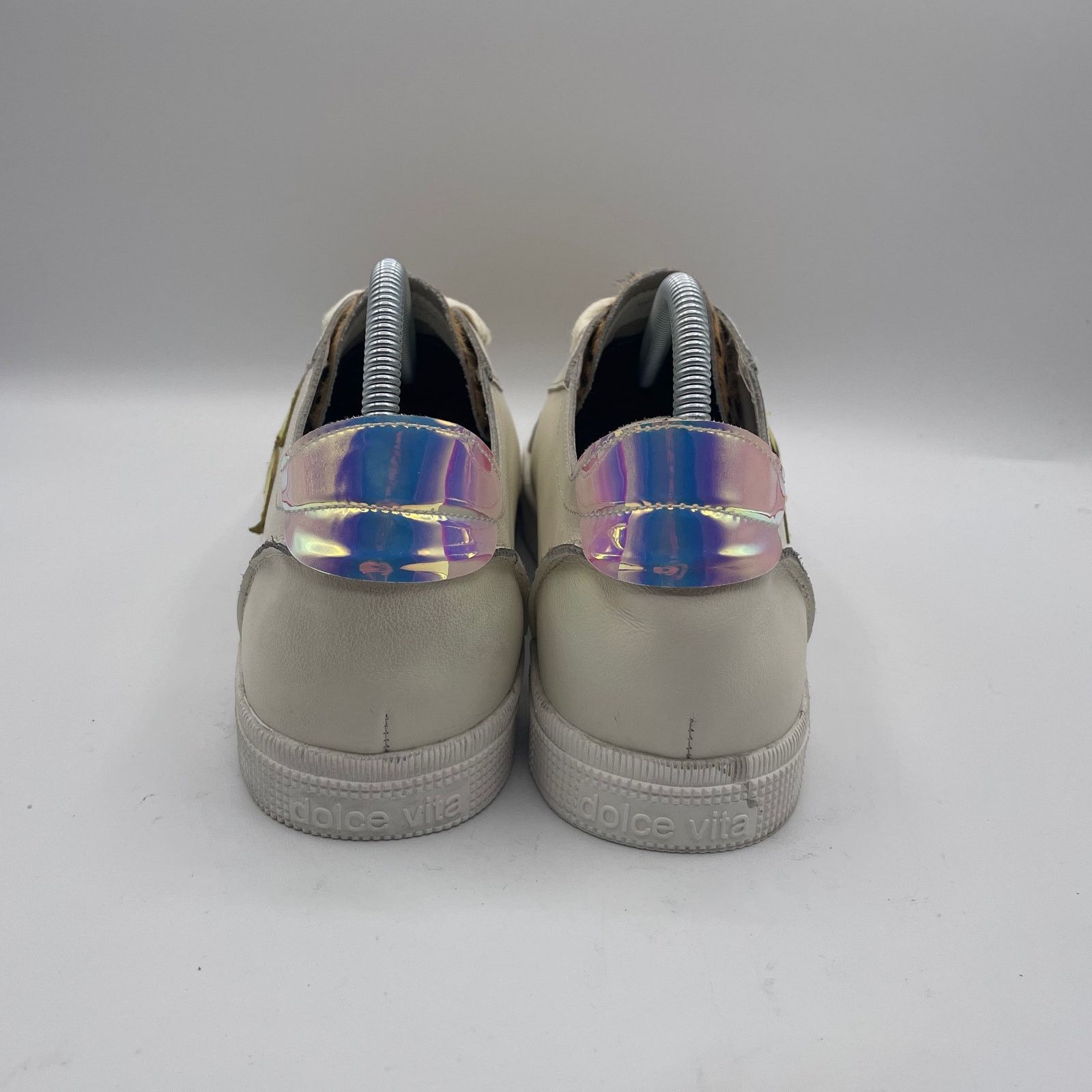 Other Dolce Vita Zaga Leather Trainers Shoes Fur White Womens 9.5 Size US 9.5 / IT 39.5 - 5 Thumbnail
