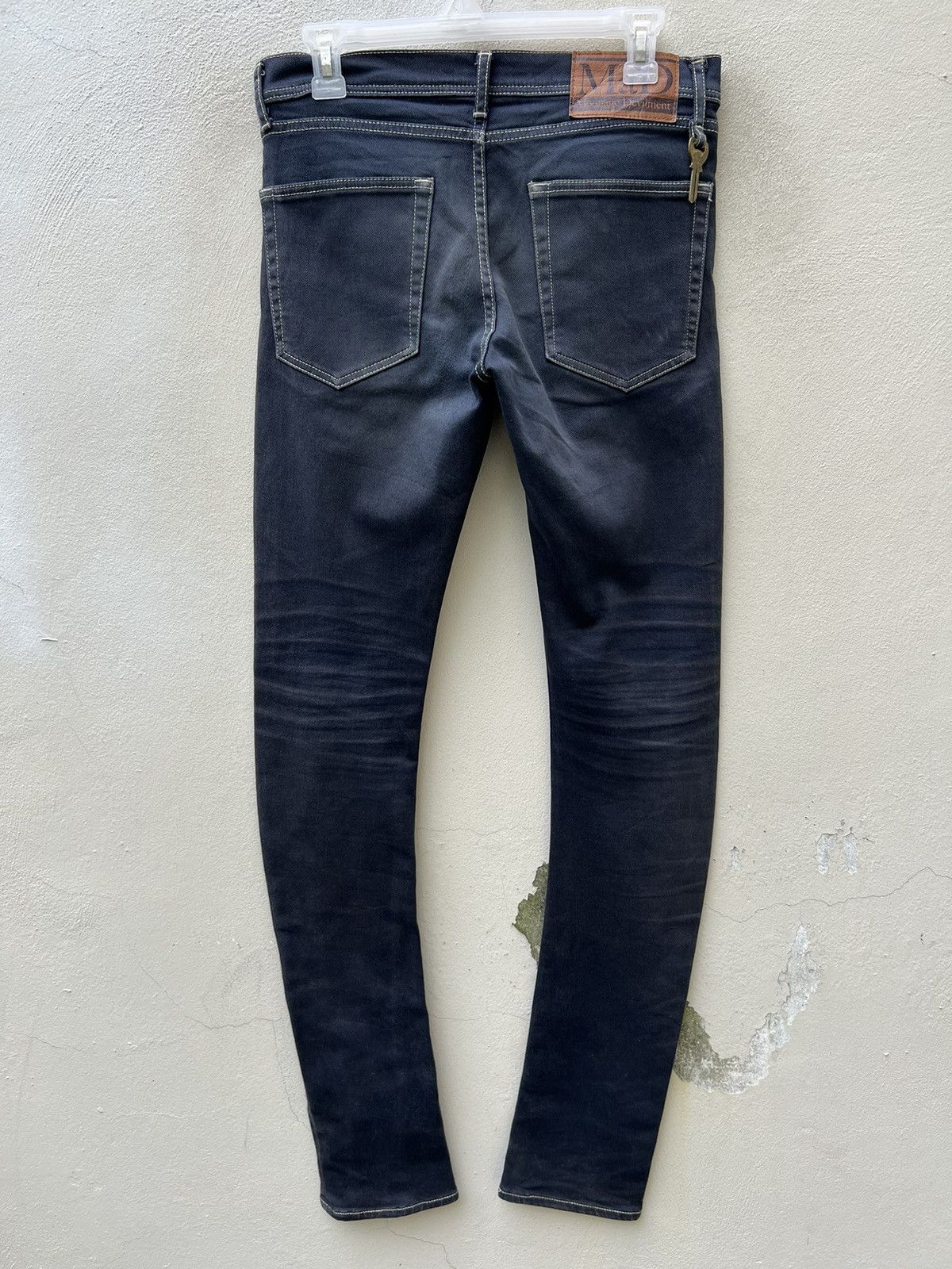 Vintage Moonage Devilment MAD Japan Dirty Mud Denim Stretch Jeans Size US 29 - 14 Thumbnail