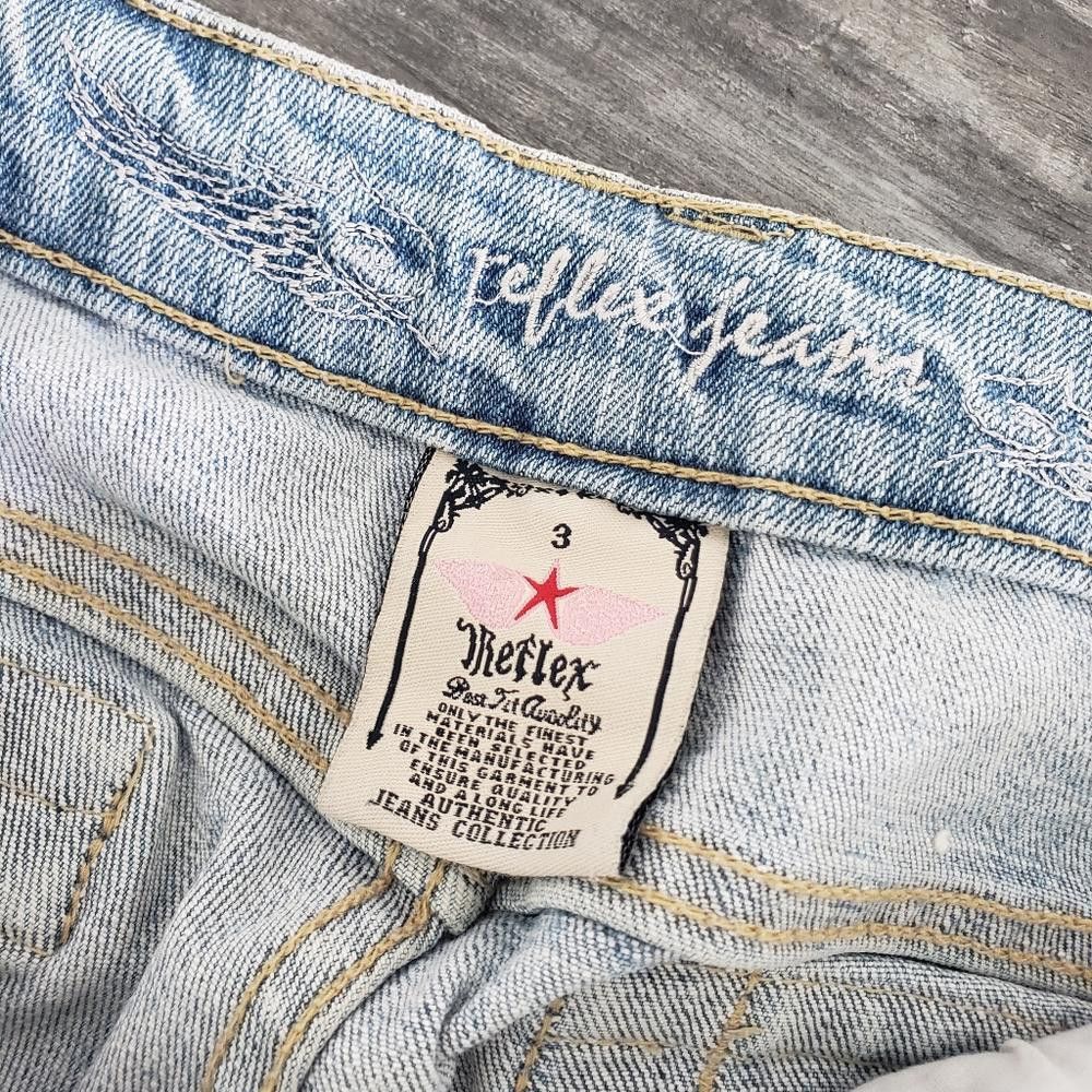 Designer Light Denim Detailed Reflex Bootcut Jean Size 30" / US 8 / IT 44 - 3 Thumbnail
