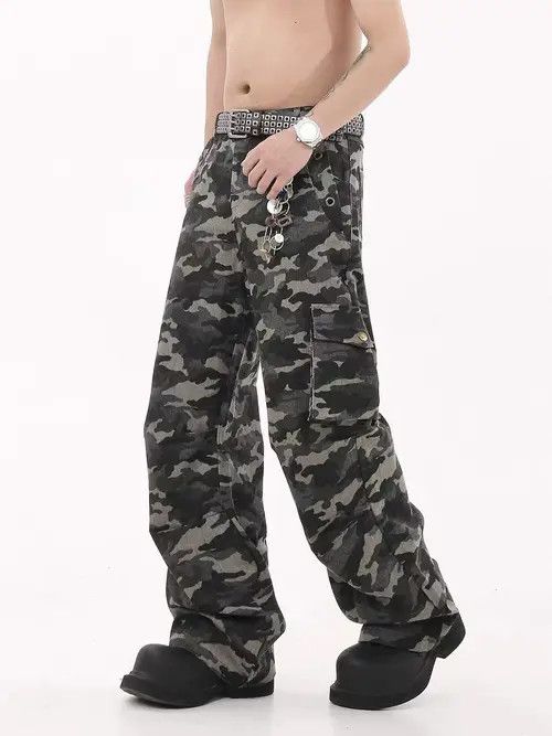 Japanese Brand Etsuko x Ishii Camouflage High Street Vintage Casual Pants Size US 30 / EU 46 - 3 Thumbnail