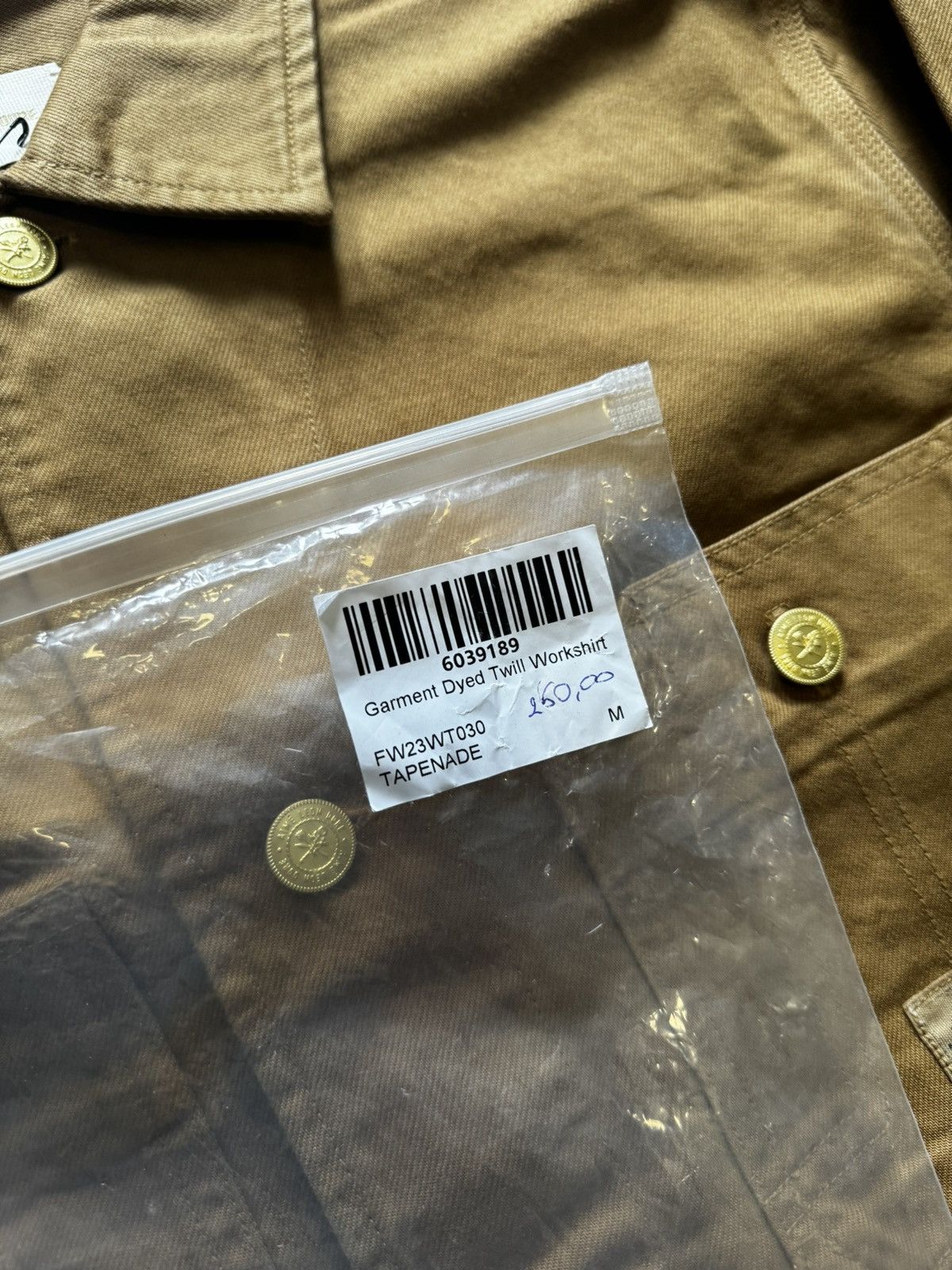 Aime Leon Dore Aime Leon Dore Garment Dyed Twill Workshirt Tapenade Jacket Size US M / EU 48-50 / 2 - 7 Thumbnail