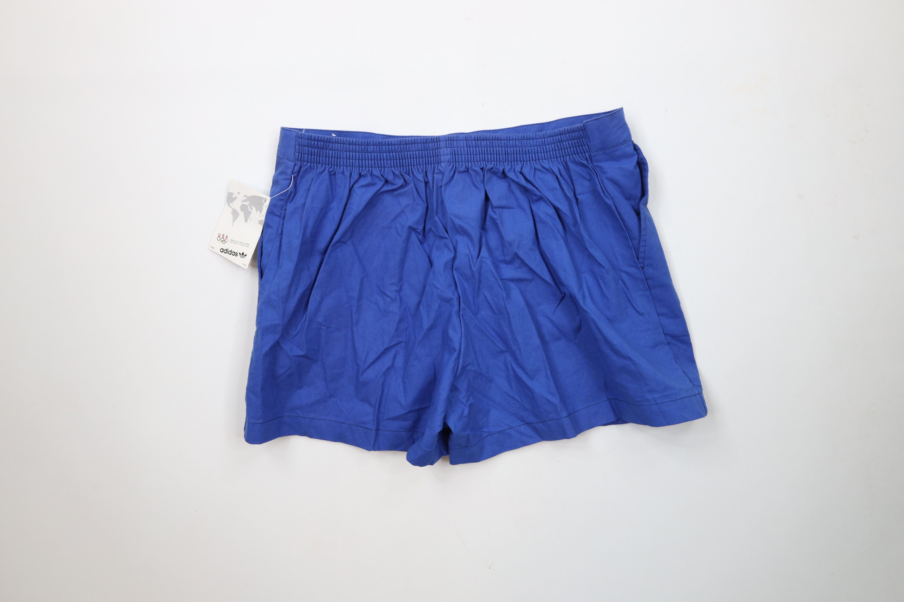 Adidas × Vintage Deadstock Vintage 80s Adidas Knee Tennis Golf Shorts Blue Size US 34 / EU 50 - 11 Thumbnail
