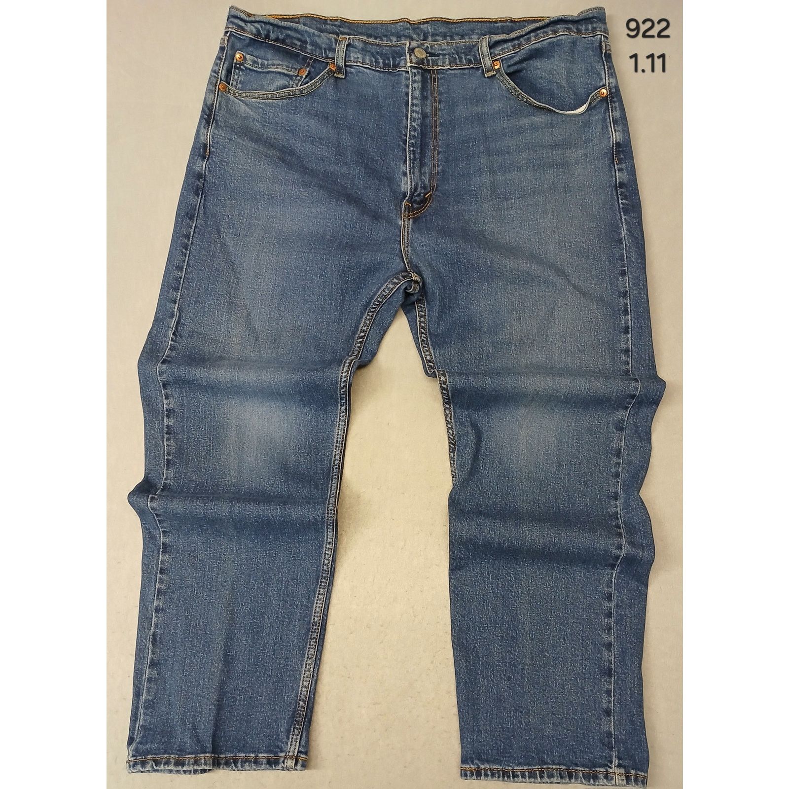 Levi's Levi's 505 (40x30) Men's Straight Leg Blue Denim Jeans Size US 40 / EU 56 - 1 Thumbnail