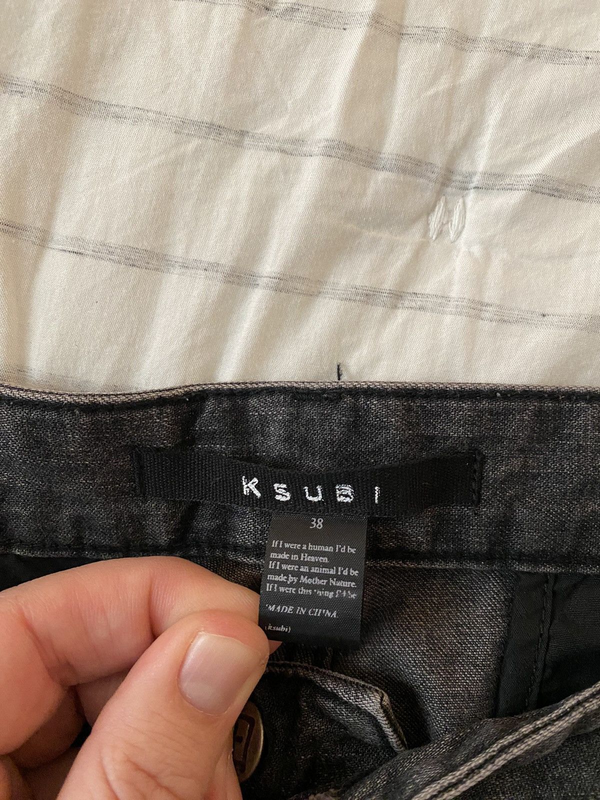 Ksubi Ksubi Riot Denim Cargo Pants Faded Black Sz38 Size US 38 / EU 54 - 12 Thumbnail