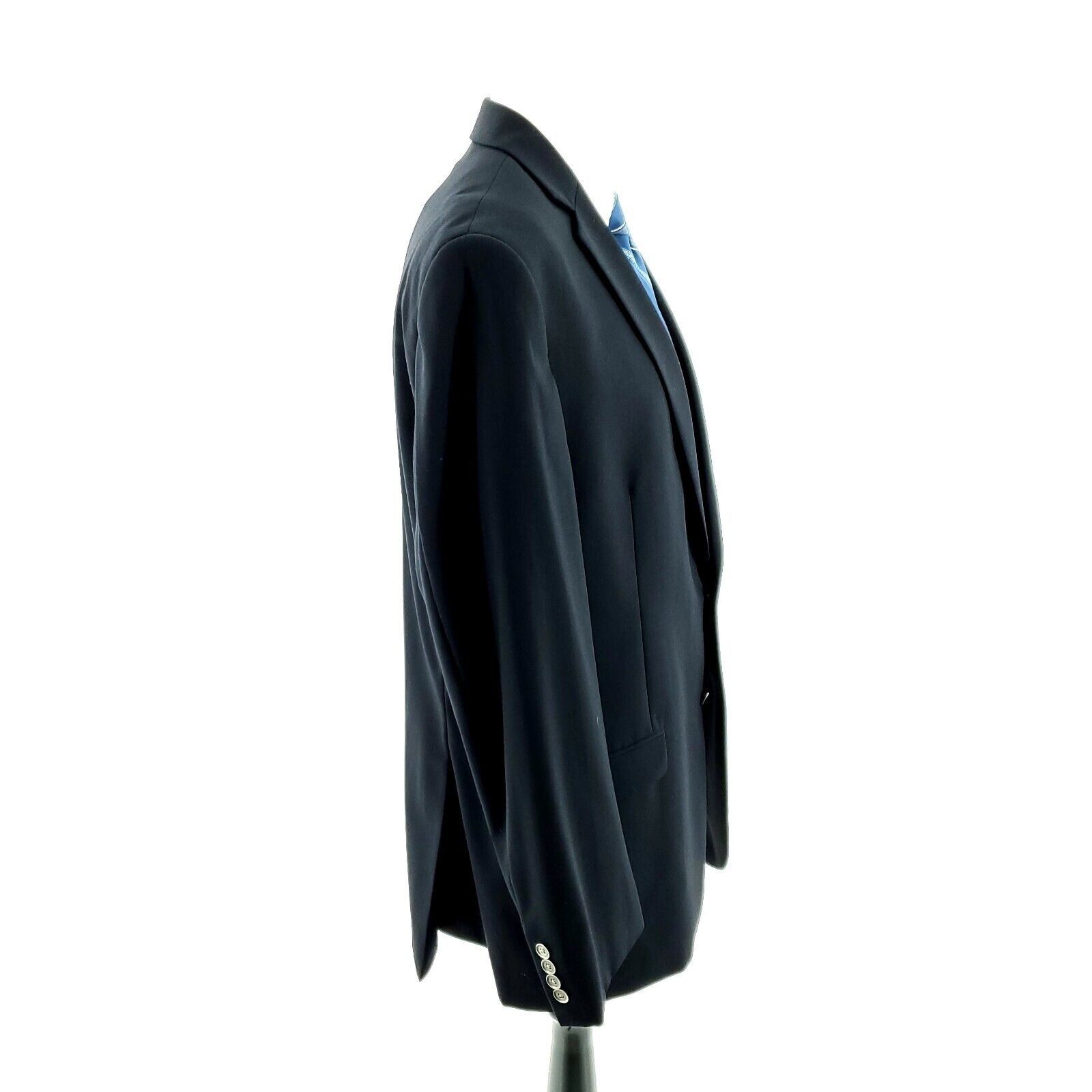 Calvin Klein Calvin Klein Wool 2 Silver Button Blazer 42L Or Slim 44L Bla Size 42L - 7 Thumbnail
