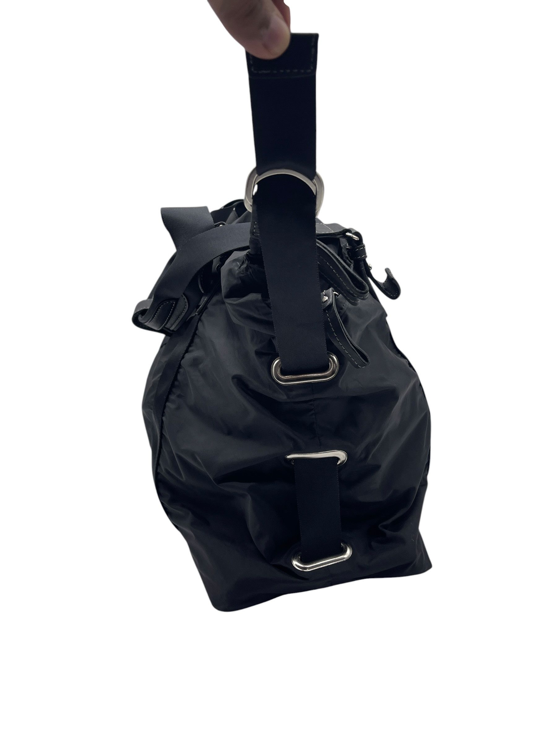 agnes b. Agnès b Voyage Nylon Boston Travel Bag Black Duffel Gym Bag Size ONE SIZE - 7 Thumbnail